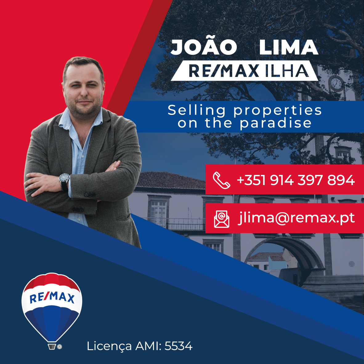 João Lima – Consultor Imobiliário RE/MAX Ilha